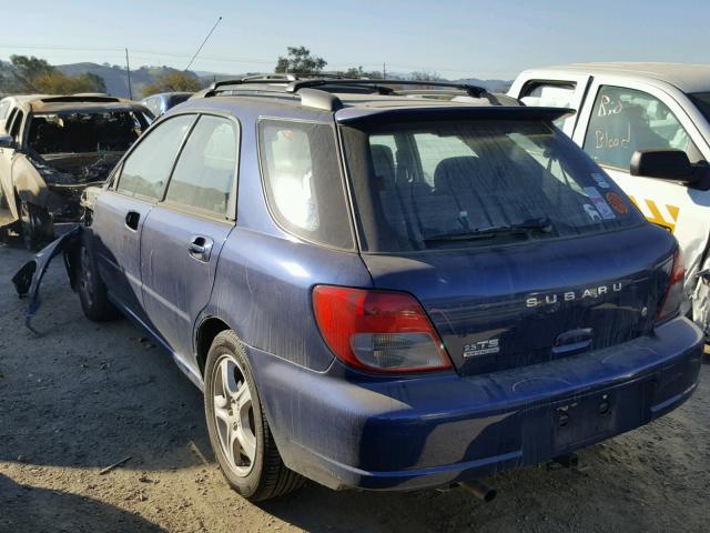 JF1GG65543G808810 - 2003 SUBARU IMPREZA TS BLUE photo 3