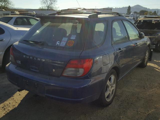 JF1GG65543G808810 - 2003 SUBARU IMPREZA TS BLUE photo 4