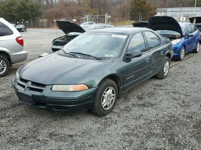 1B3EJ46C0YN236708 - 2000 DODGE STRATUS SE GREEN photo 2