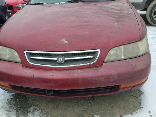 19UYA125XVL002991 - 1997 ACURA 2.2CL RED photo 7