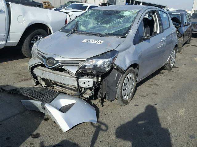 VNKKTUD34GA067210 - 2016 TOYOTA YARIS L SILVER photo 2