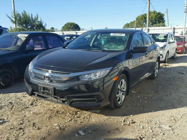 2HGFC2F53HH549880 - 2017 HONDA CIVIC LX BLACK photo 2