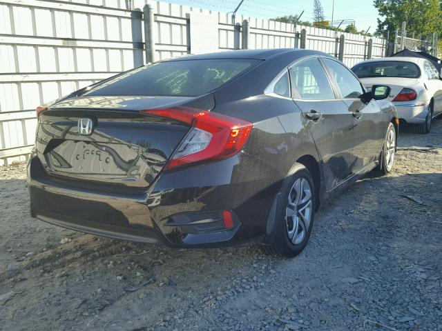 2HGFC2F53HH549880 - 2017 HONDA CIVIC LX BLACK photo 4