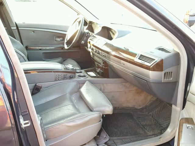 WBAGL63442DP56155 - 2002 BMW 745 I BLUE photo 5