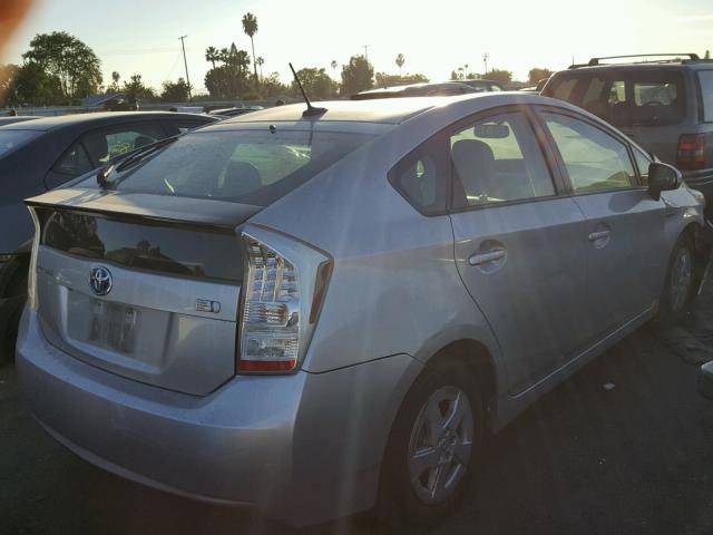 JTDKN3DU4A0111287 - 2010 TOYOTA PRIUS SILVER photo 4