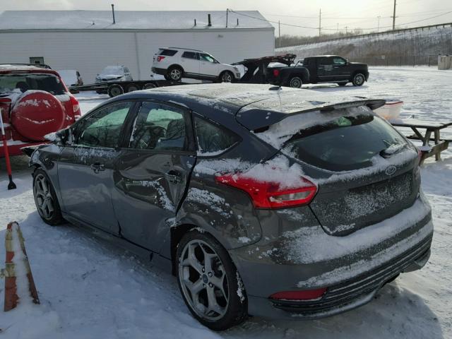 1FADP3L9XHL235109 - 2017 FORD FOCUS ST GRAY photo 3