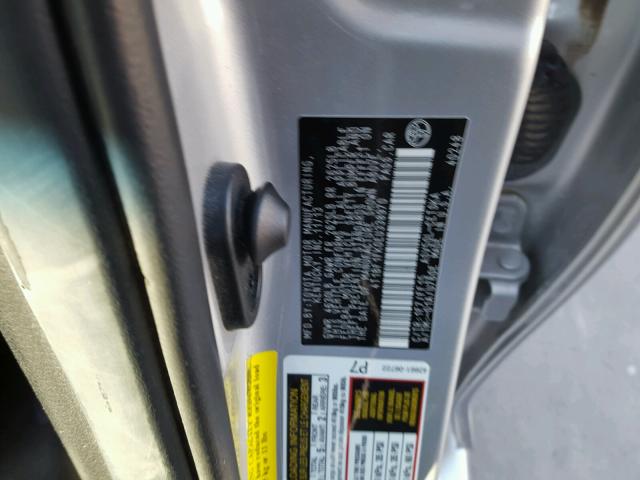 4T1BF1FK0EU338970 - 2014 TOYOTA CAMRY L SILVER photo 10