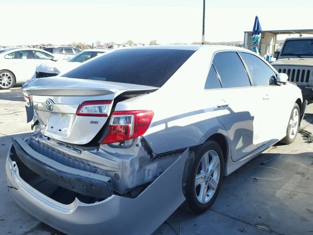 4T1BF1FK0EU338970 - 2014 TOYOTA CAMRY L SILVER photo 4