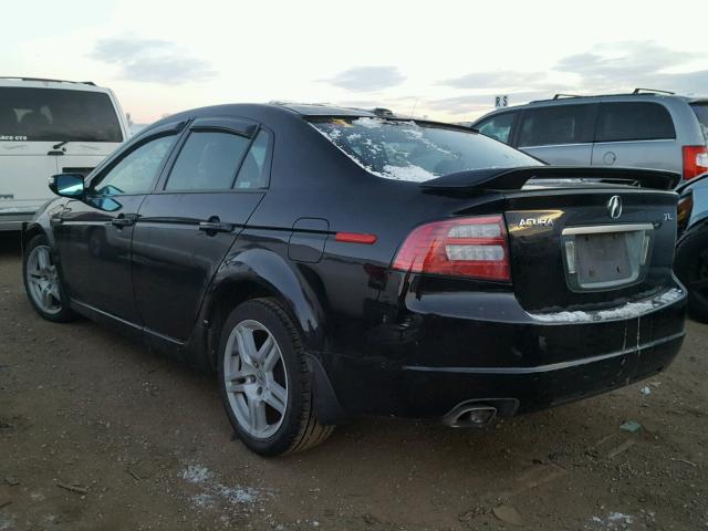 19UUA66238A001029 - 2008 ACURA TL BLACK photo 3