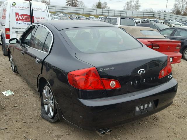 JNKCV51F05M315863 - 2005 INFINITI G35 BLACK photo 3