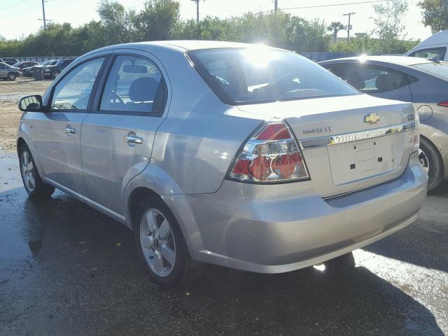 KL1TG56608B086922 - 2008 CHEVROLET AVEO LT SILVER photo 3