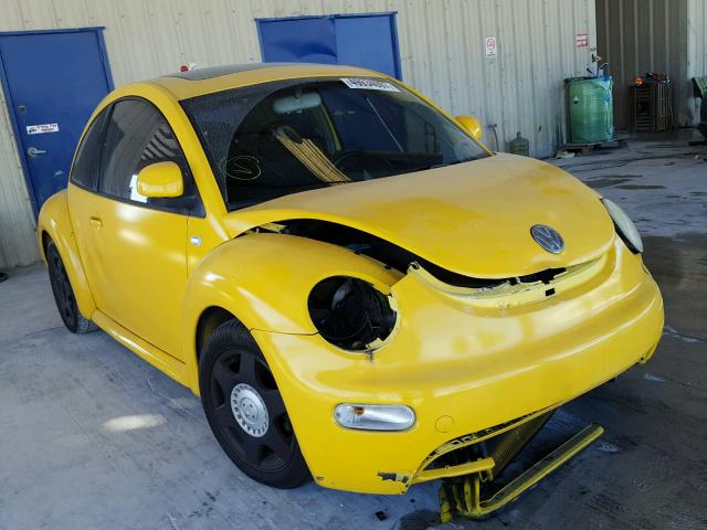 3VWCA21C8YM434896 - 2000 VOLKSWAGEN NEW BEETLE YELLOW photo 1