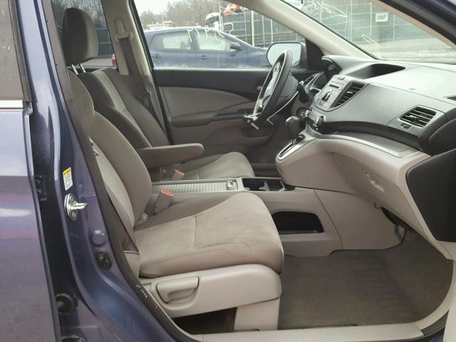 2HKRM4H35EH645030 - 2014 HONDA CR-V LX BLUE photo 5