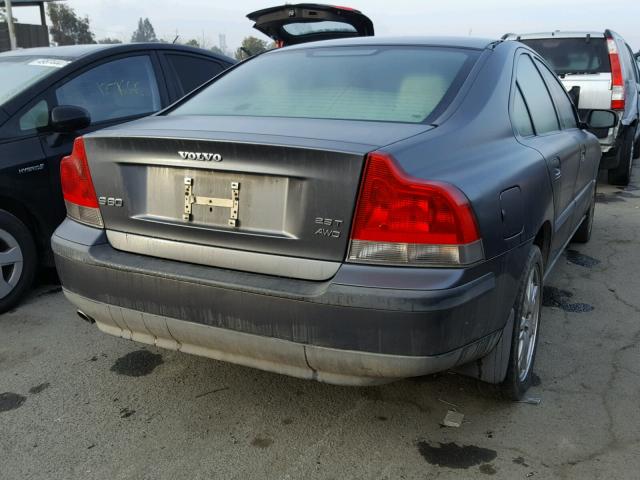 YV1RH59HX42395749 - 2004 VOLVO S60 2.5T GRAY photo 4