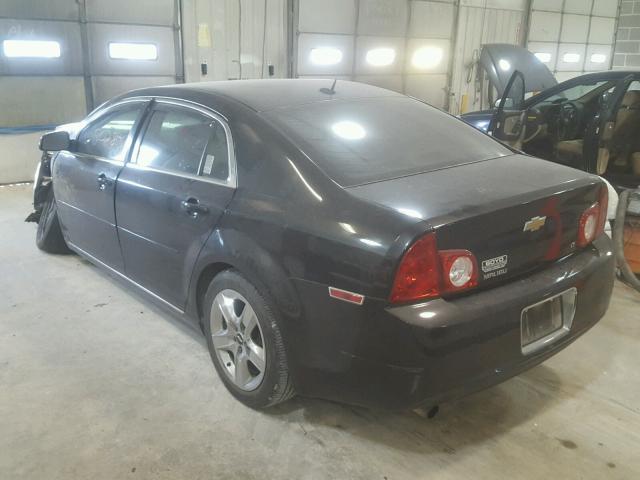 1G1ZH57B89F177631 - 2009 CHEVROLET MALIBU 1LT BLACK photo 3