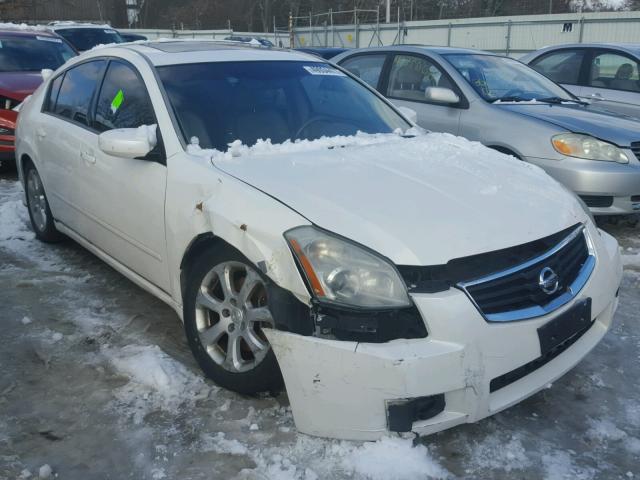 1N4BA41EX8C837877 - 2008 NISSAN MAXIMA SE WHITE photo 1