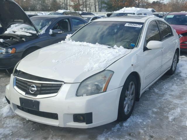 1N4BA41EX8C837877 - 2008 NISSAN MAXIMA SE WHITE photo 2