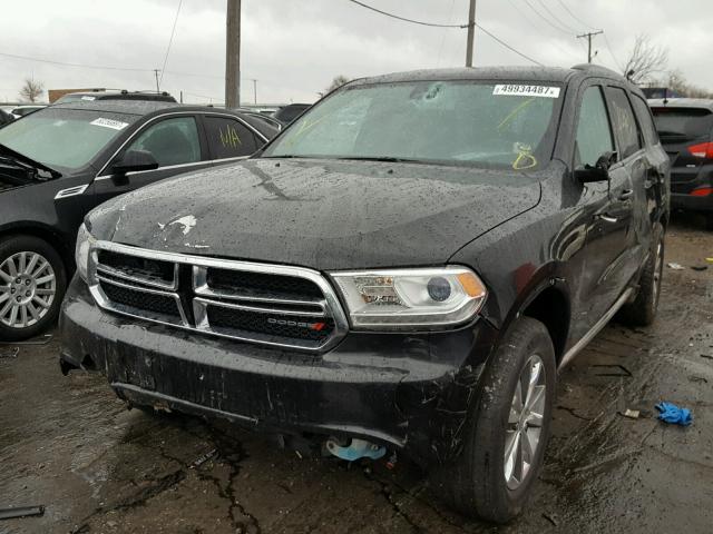 1C4RDJDG3EC531000 - 2014 DODGE DURANGO LI BLACK photo 2