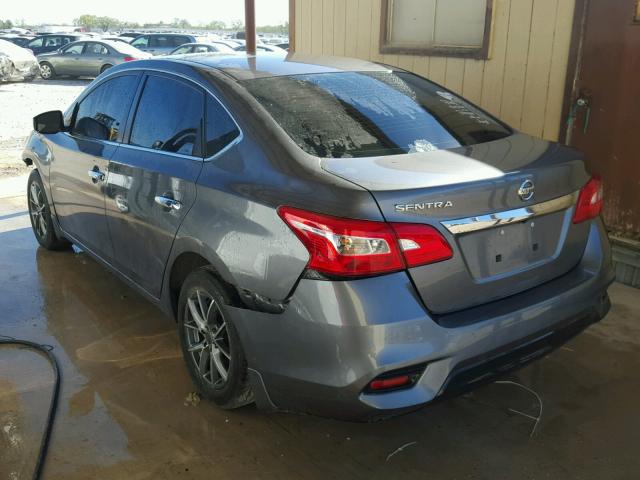 3N1AB7AP6GY323619 - 2016 NISSAN SENTRA S GRAY photo 3