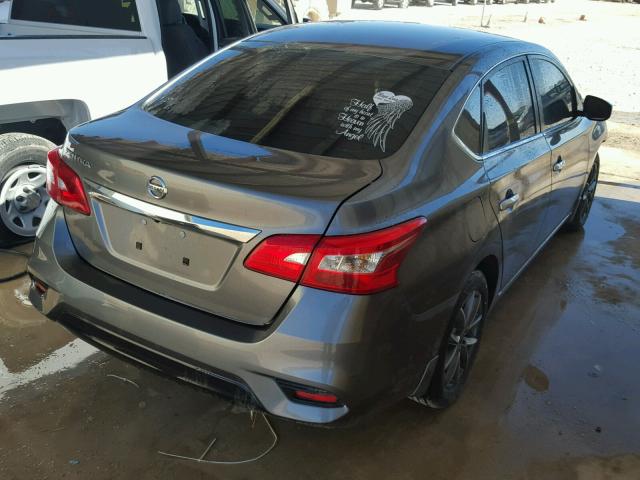 3N1AB7AP6GY323619 - 2016 NISSAN SENTRA S GRAY photo 4