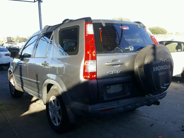 JHLRD68565C013004 - 2005 HONDA CR-V LX SILVER photo 3