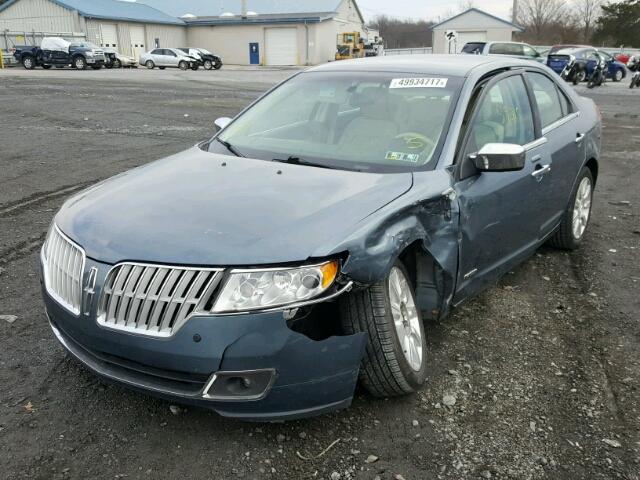 3LNDL2L38CR809353 - 2012 LINCOLN MKZ HYBRID CHARCOAL photo 2