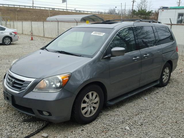 5FNRL38739B037981 - 2009 HONDA ODYSSEY EX GRAY photo 2