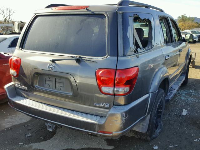 5TDZT34A45S241972 - 2005 TOYOTA SEQUOIA SR GRAY photo 4