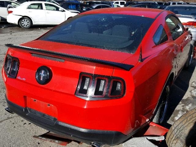 1ZVBP8AM1C5238576 - 2012 FORD MUSTANG RED photo 4
