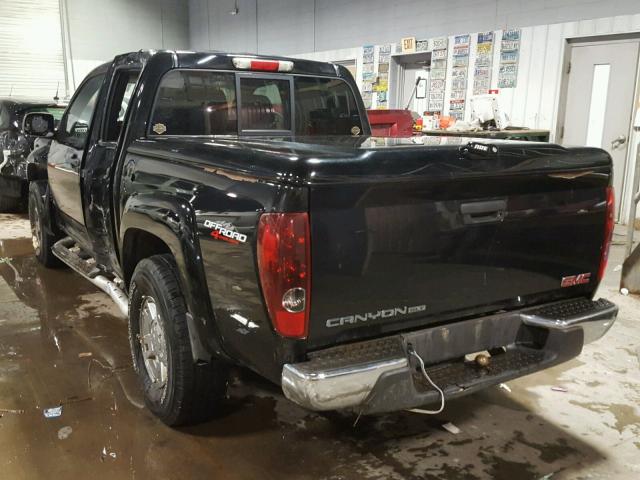 1GTDT13E988180548 - 2008 GMC CANYON BLACK photo 3