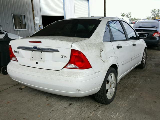 1FAFP38341W163096 - 2001 FORD FOCUS ZTS WHITE photo 4