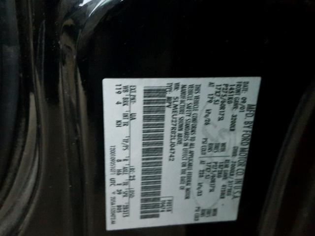 5LMEU27R82LJ04742 - 2002 LINCOLN NAVIGATOR BLACK photo 10