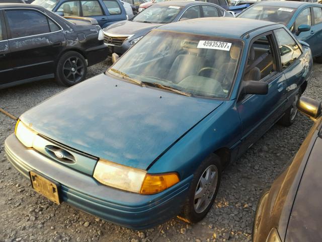 1FARP11J7RW271413 - 1994 FORD ESCORT LX GREEN photo 2