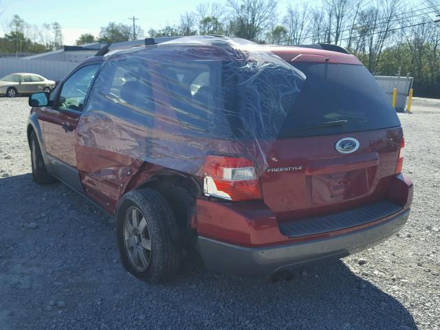 1FMZK01175GA67844 - 2005 FORD FREESTYLE RED photo 3