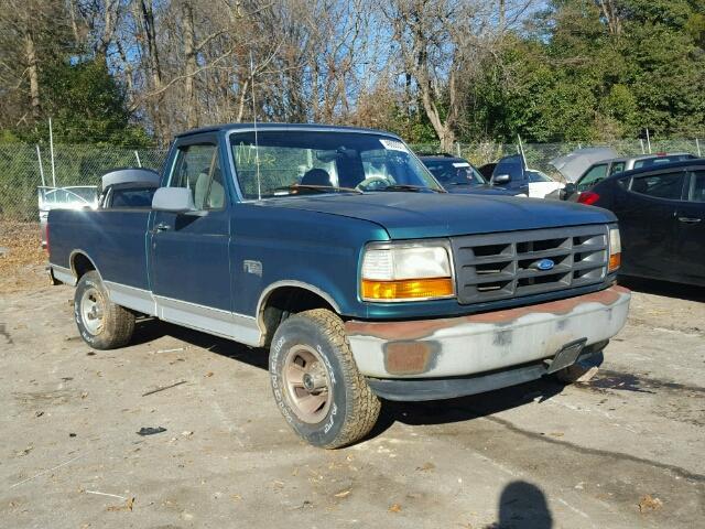 1FTEF15N5TLB54852 - 1996 FORD F150 GREEN photo 1