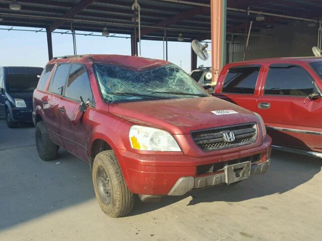 2HKYF184X3H547377 - 2003 HONDA PILOT EX RED photo 1