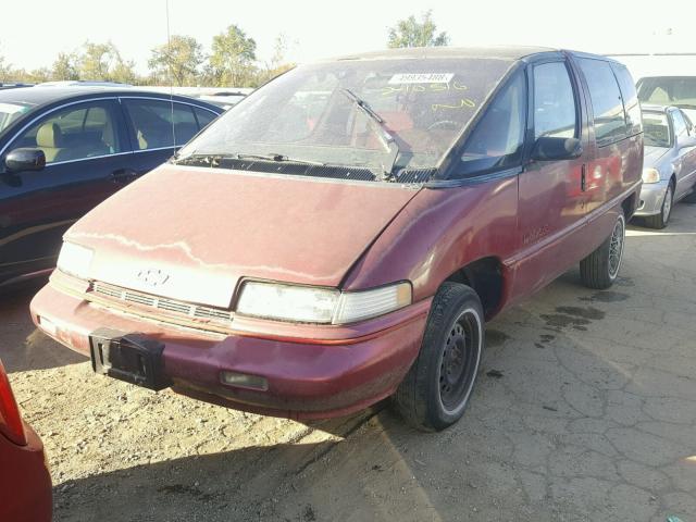 1GNCU06D7LT119220 - 1990 CHEVROLET LUMINA APV RED photo 2