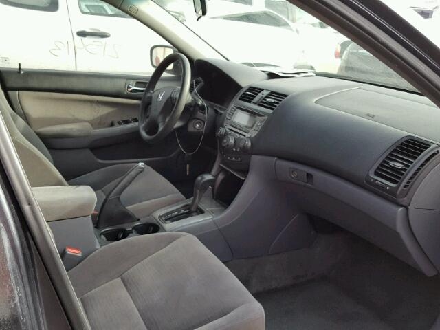 1HGCM56767A094233 - 2007 HONDA ACCORD EX CHARCOAL photo 5