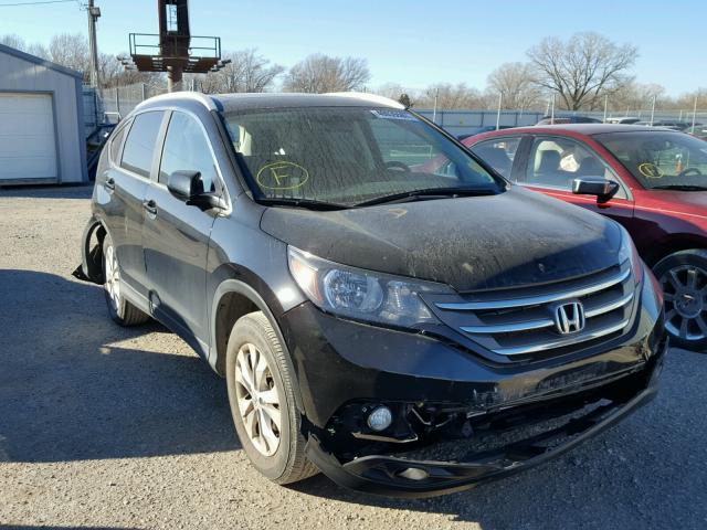 2HKRM4H74EH625595 - 2014 HONDA CR-V EXL BLACK photo 1