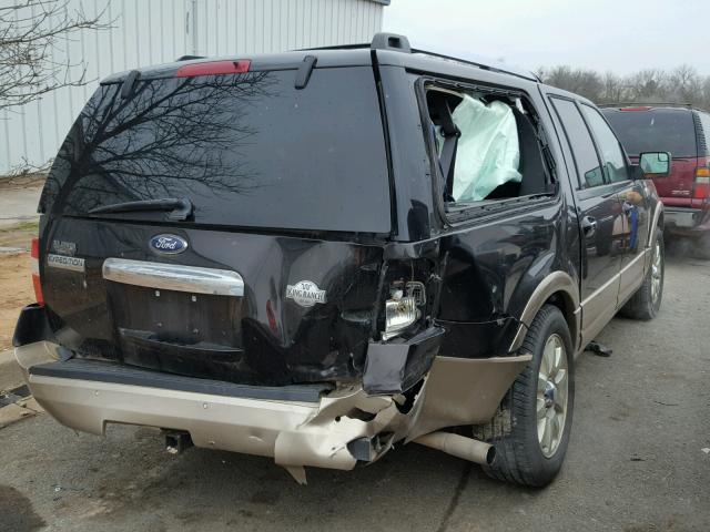 1FMJK1H50DEF30512 - 2013 FORD EXPEDITION BLACK photo 4