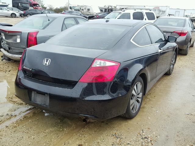 1HGCS12859A000956 - 2009 HONDA ACCORD EXL BLACK photo 4