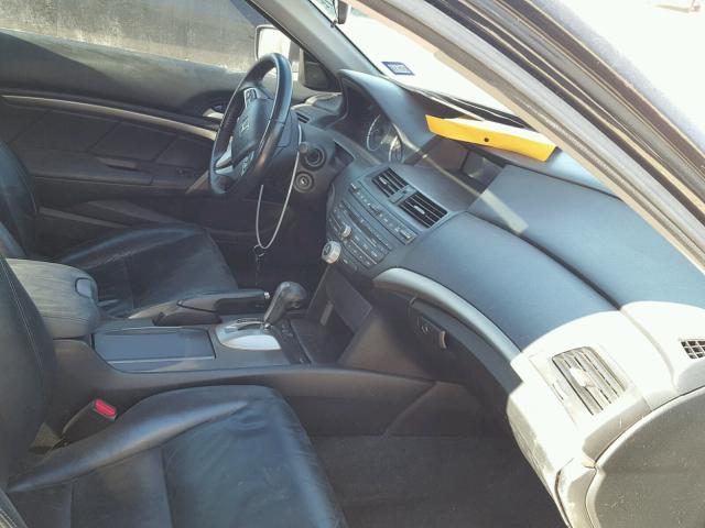 1HGCS12859A000956 - 2009 HONDA ACCORD EXL BLACK photo 5