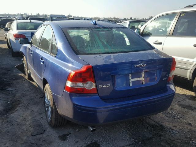 YV1MH682772305927 - 2007 VOLVO S40 T5 BLUE photo 3