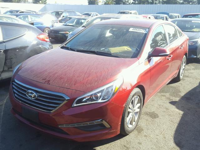 5NPE24AA0GH410566 - 2016 HYUNDAI SONATA ECO RED photo 2