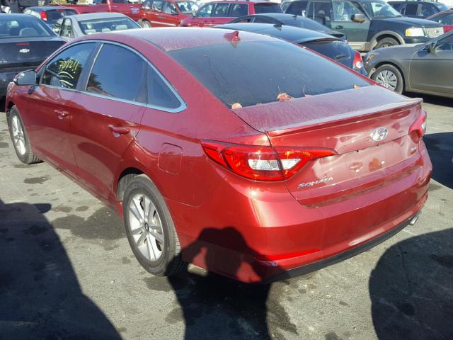 5NPE24AA0GH410566 - 2016 HYUNDAI SONATA ECO RED photo 3