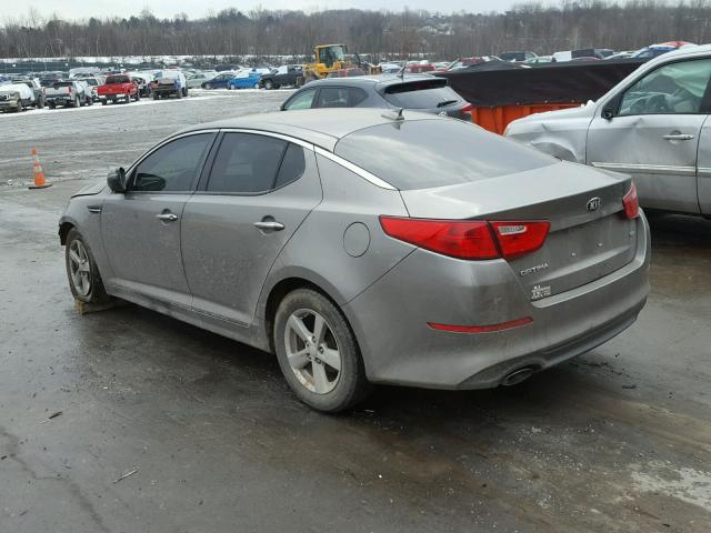 5XXGM4A70EG277422 - 2014 KIA OPTIMA LX GRAY photo 3