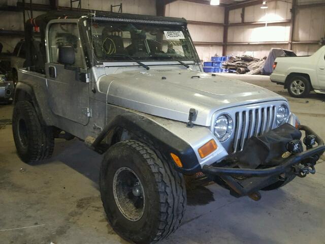 1J4FA39S85P357030 - 2005 JEEP WRANGLER X SILVER photo 1