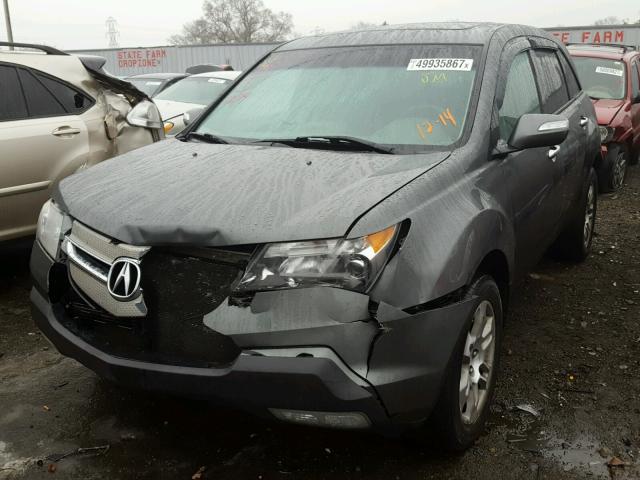 2HNYD28477H533702 - 2007 ACURA MDX TECHNO GRAY photo 2