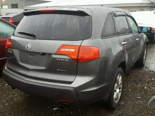 2HNYD28477H533702 - 2007 ACURA MDX TECHNO GRAY photo 4