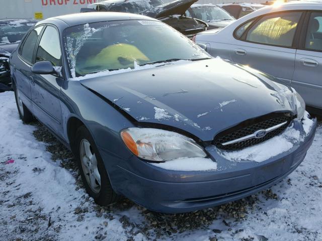 1FAFP53U1YG275015 - 2000 FORD TAURUS SE BLUE photo 1